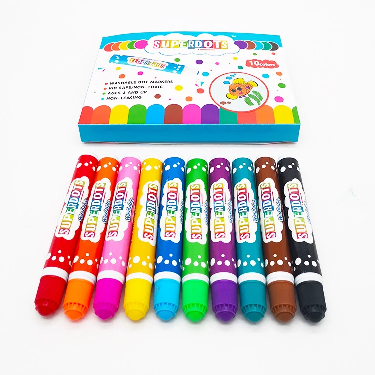bingo card markers EU standard multi-color 10mm 20ml washable dot markers for bingo