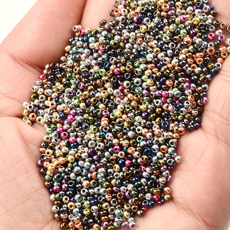 2mm Metal Czech Beads Glass For Diy Handmade Jewelry Women Charm Gift Bohemia Style  Accessories