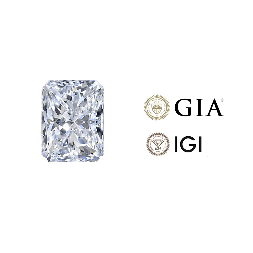 Изготовленный человеком камень 0 5 карата полированный бриллиант радиальная резка VVS CVD свободный