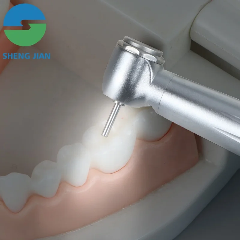 Dental Handpieces Push Button Turbine 5 Water Spray 4 holes Shadowless 5 Led Light High Speed Dental Handpiece