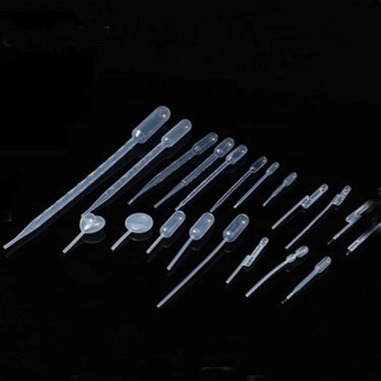 lab supplies Disposable Plastic  20ul 60ul 80ul 120ul 200ul 300ul 400ul 650ul double bulb transfer pipette 60ul