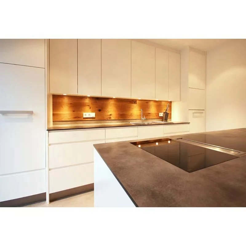 Modern Popular Lacquer Finish Cabinet Stone Island cabinet Kitchen Furniture