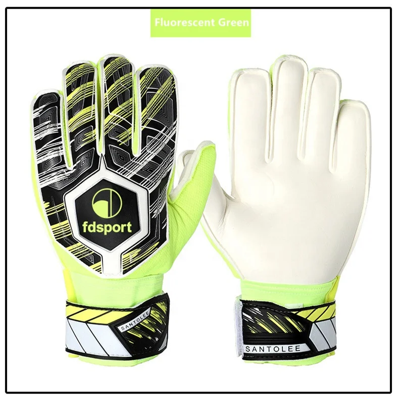 Soccer Goalkeeper Gloves Football Goalie Full Finger Protective Gloves Microfiber Anti-slip Gloves For Football Sport Equipment