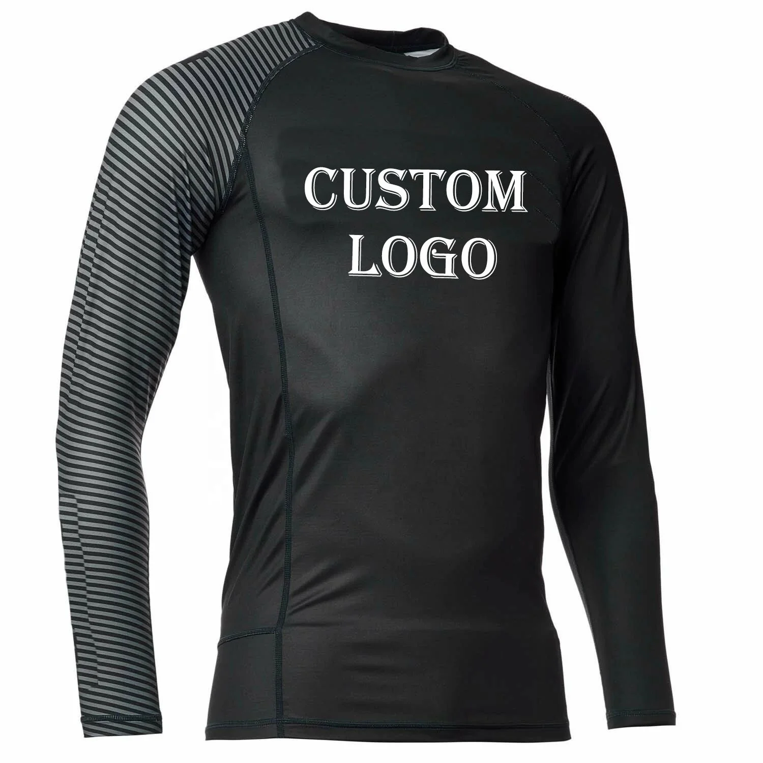 Custom Design Long Sleeve Men Rashguard Sublimated Printed BJJ Rash Guard