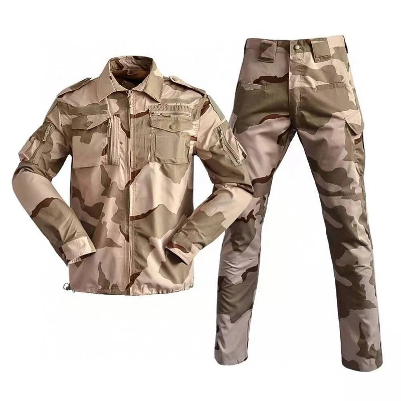 Men Tactical M65 Field Suit Cargo Combat Training Clothing Sets Outdoor Woodland Jungle Hunting