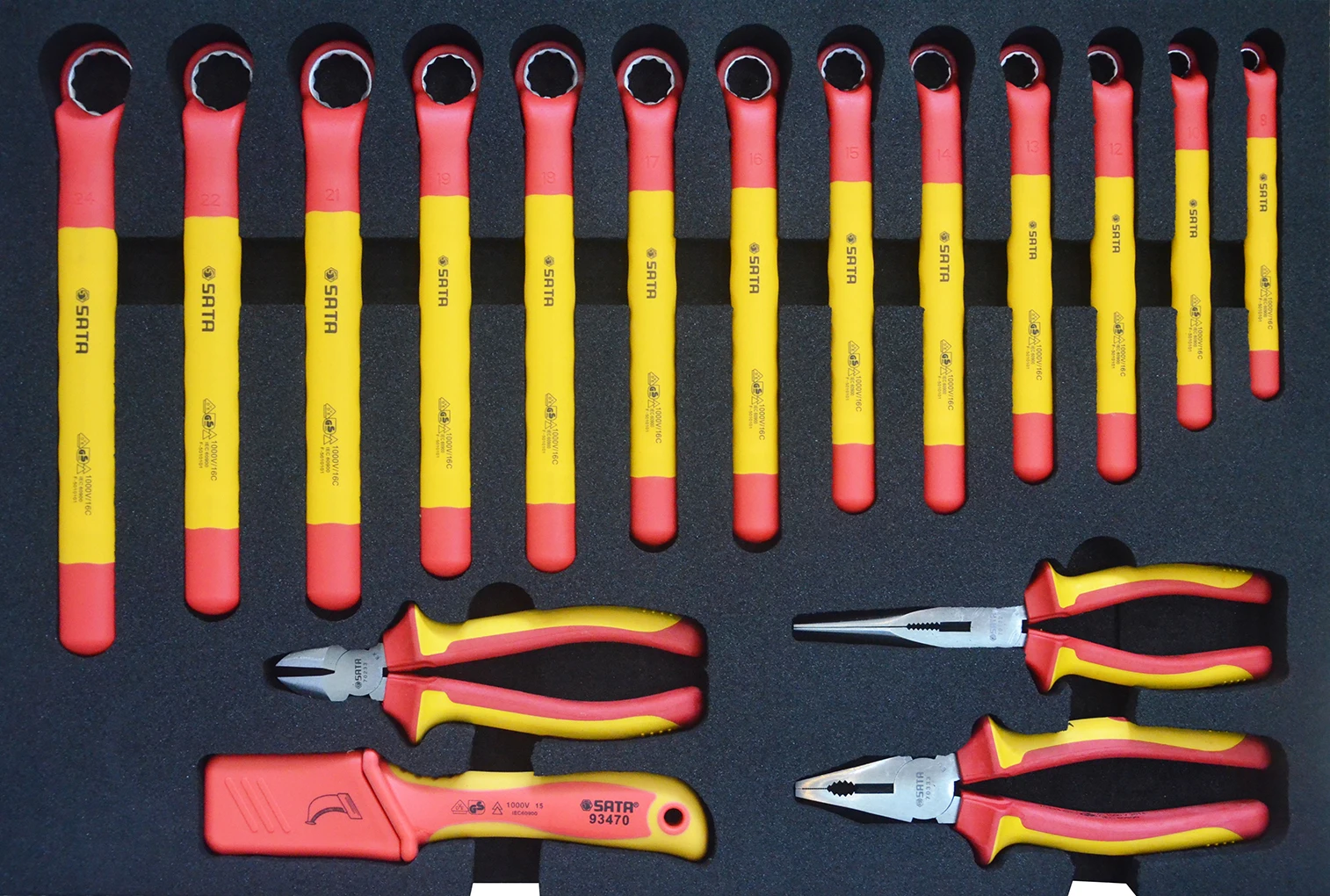 SATA  09948   68pc.New Energy Vehicle Tool Set (With 4 Drawer 2 Door Trolley)