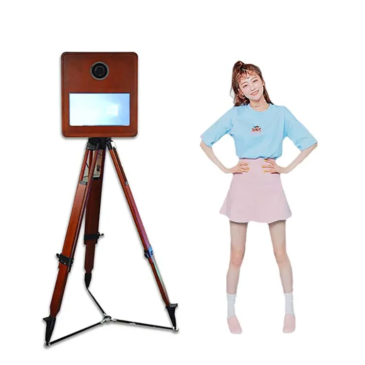 Portable 13.3 Mirror Photo Booth for Indoor and Outdoor Use with Free Props Accessories Intelligent Big Mirror Vending Machine