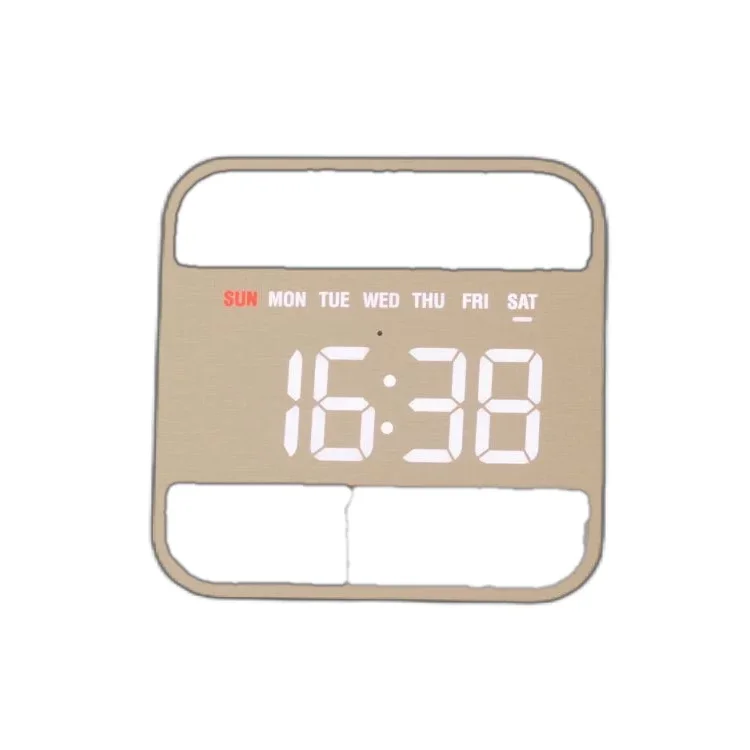 2024 12 Inch Home Bedroom Living Room Kitchen Office LED Wooden Digital Wall Calendar Clock  ET5068