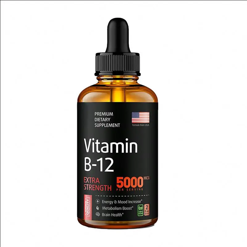 Nutrition Liquid Cellular Active Methycobalamin Vitamin B12 Drops For Cellular Energy Production and Nervous System Health