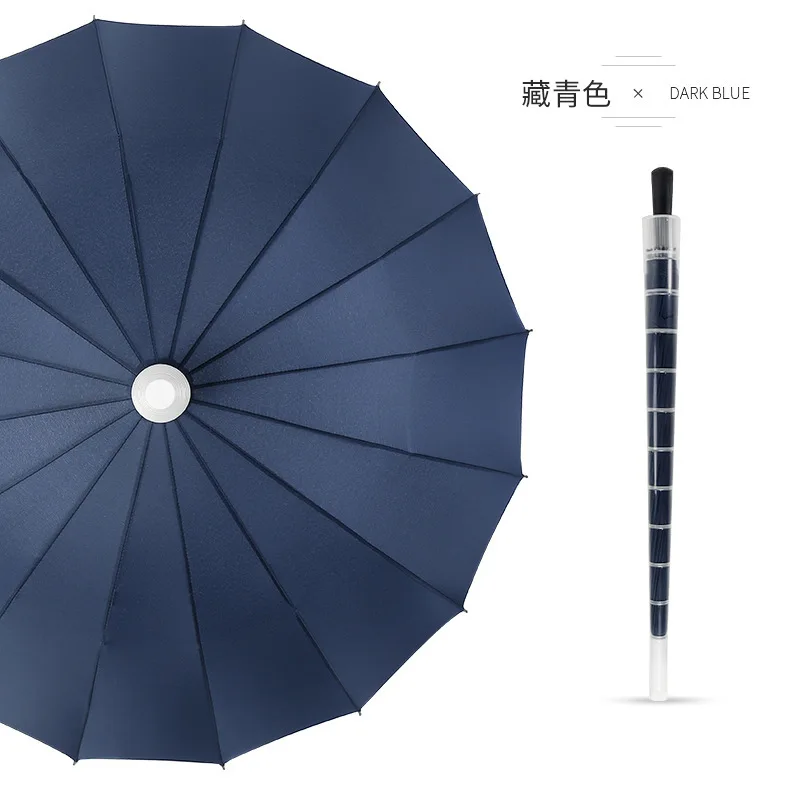Customized handle outdoor Waterproof Cover 16K Straight Umbrella