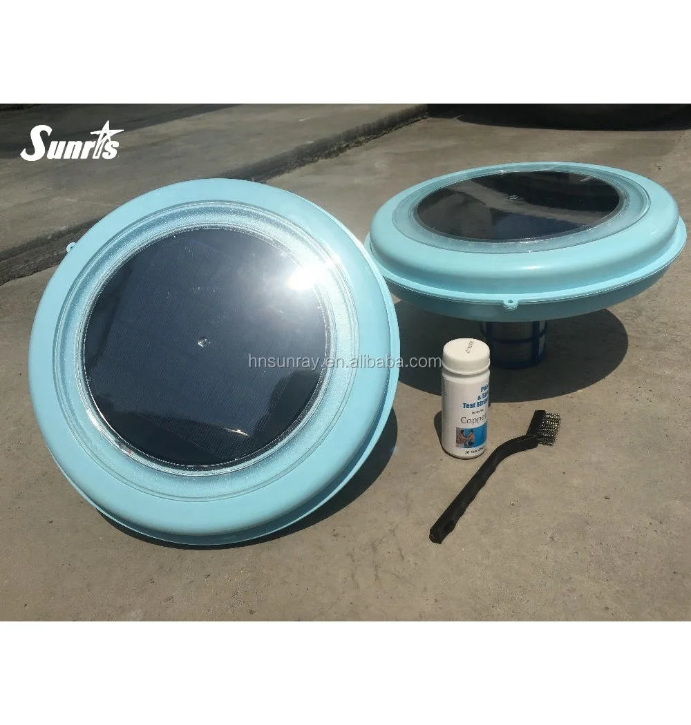 High Quality Swimming Pool Purification Floating Solar Ionizer Swimming Pool Cleaner Solar pool ionizer