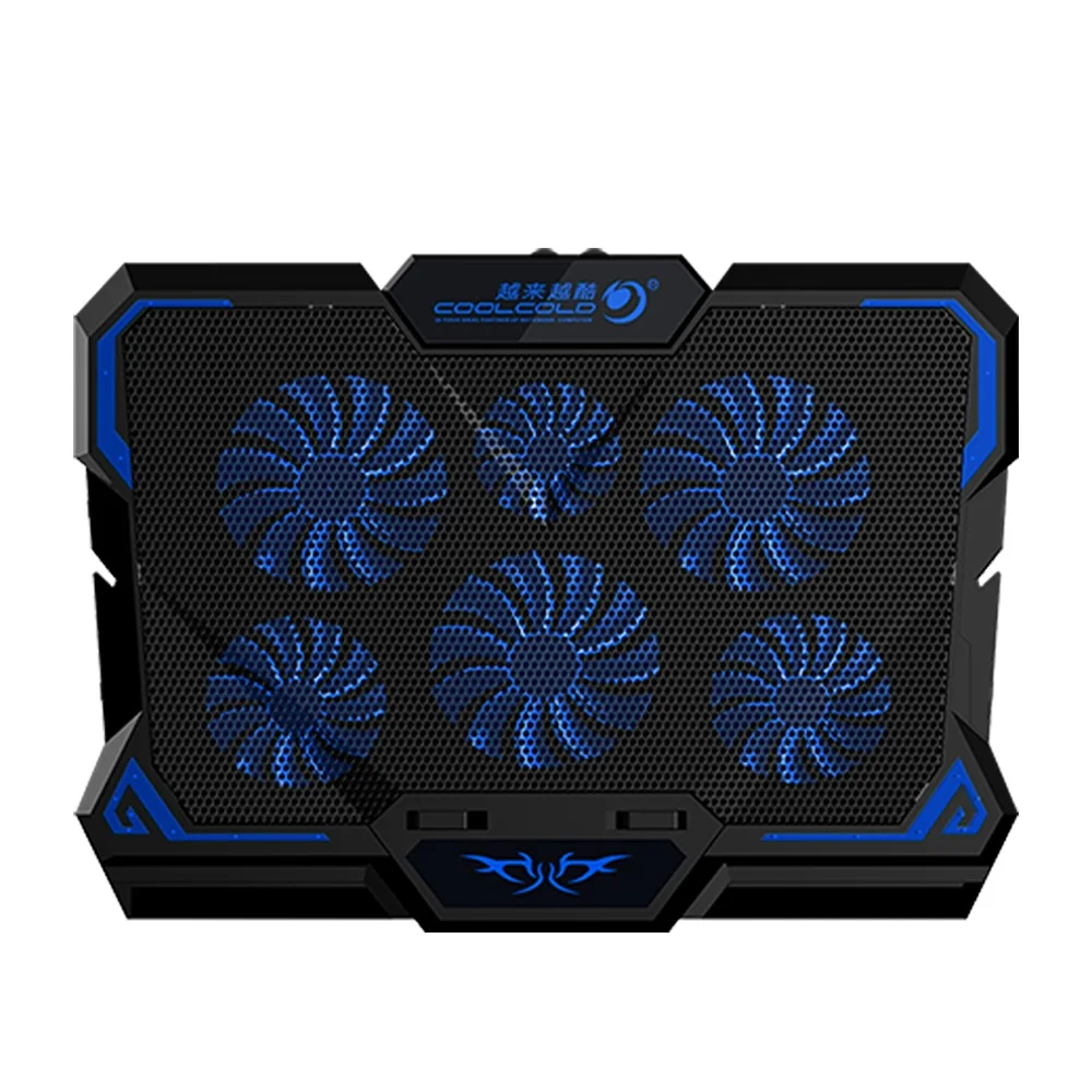 Coolcold 17 inch laptop fan cooler stand gaming notebook cooler LED screen amazon best seller laptop cooler pad