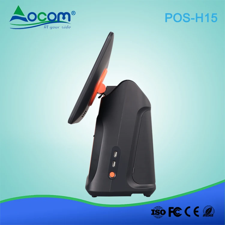 15.6 or 15.1 Inch Pos System Retail Cash Register Windows Pos System with Cash Register