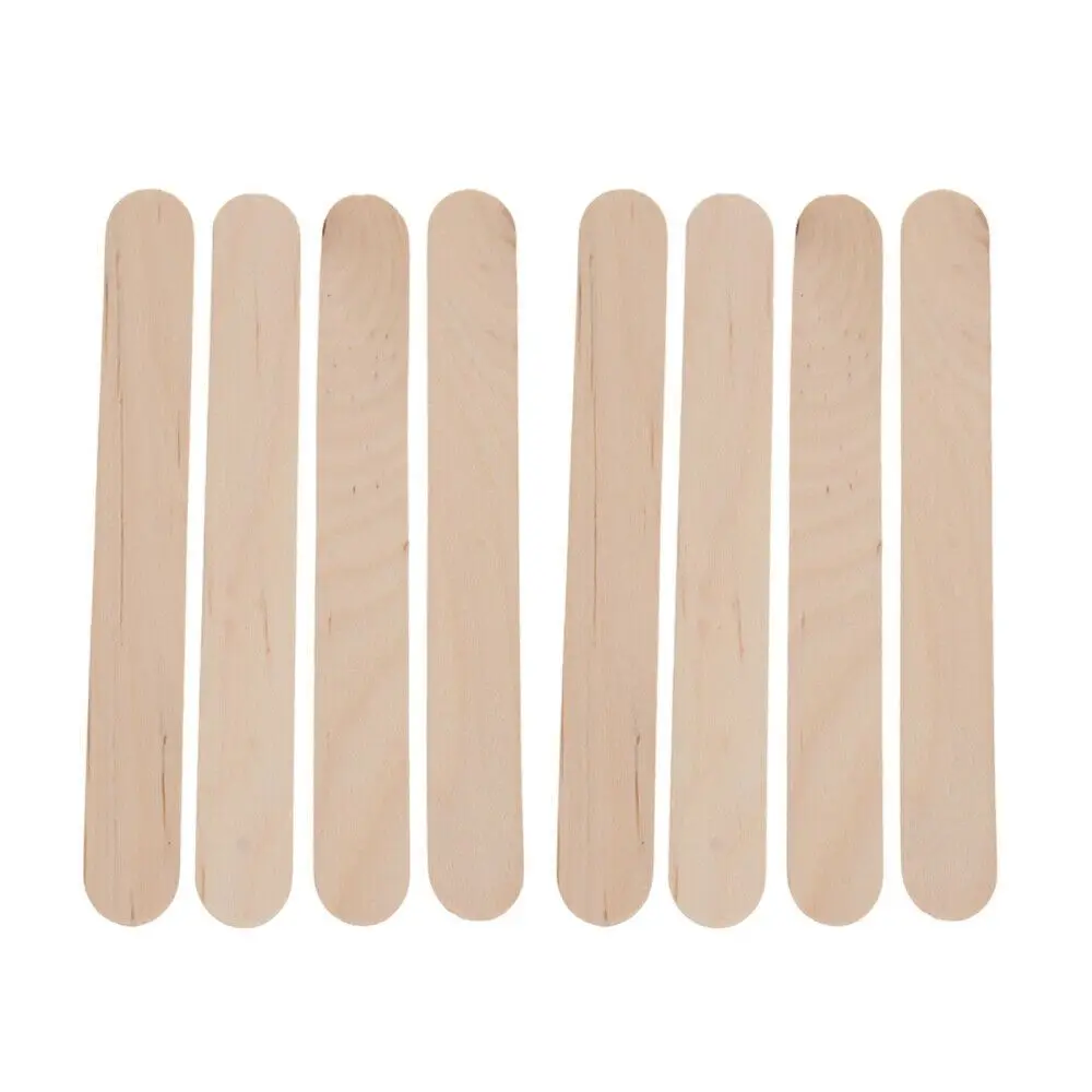 100 Pcs Wood Craft Sticks 5-9 Inch, Ice Cream Sticks, Jumbo Popsicle  Sticks