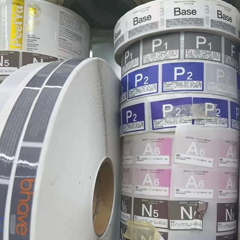 Personalized Waterproof Vinyl Giveaway Printed Packaging Sticker Paper Labels Custom logo clear Pvc Sticker for Cosmetic Bottle