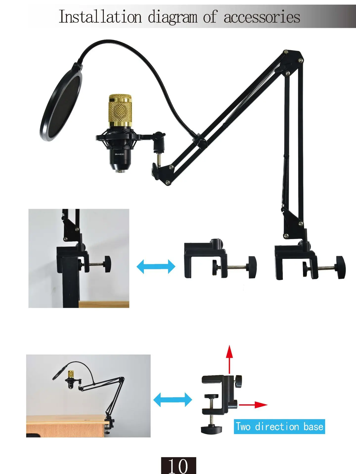 Usb Audio Interface Music External Audio Card Condenser Microphone Recording Sound Card For Pc Recorder Computer Studio Live