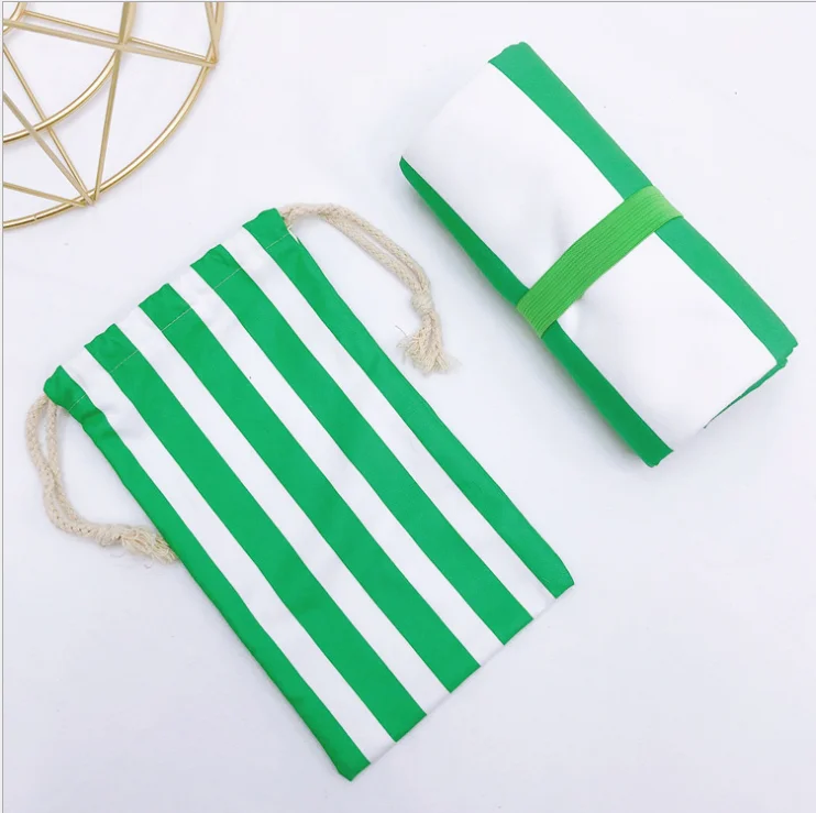 Quick Dry Fashion Striped Sand Free Microfiber Suede Beach Towel  Customized Comfortable Beach Towel