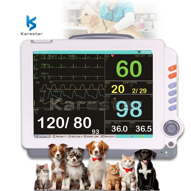 Veterinary equipment instruments Portable Animals Multiparameter Veterinary Monitor for vet monitor