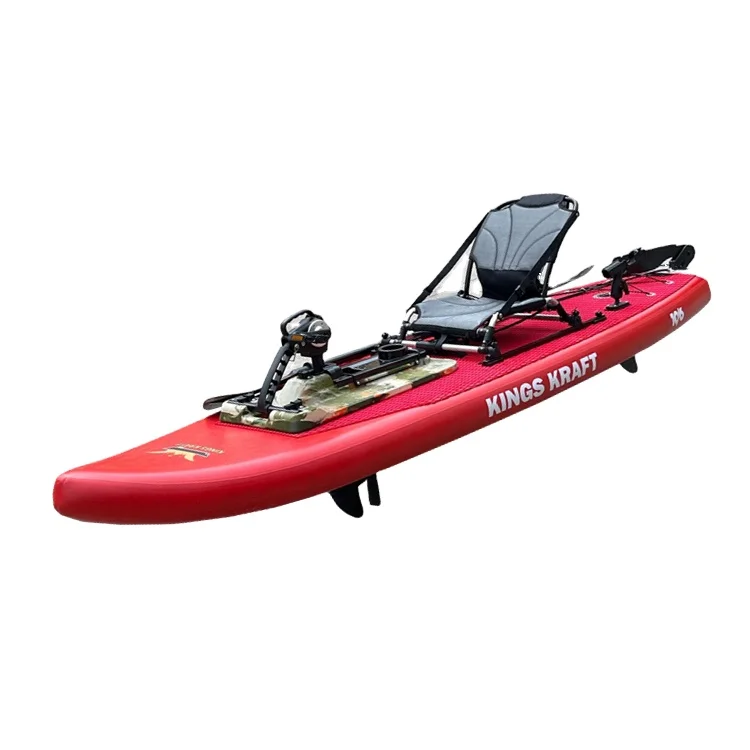 LULUSKY Fishing Pedal Inflatable Boat Inflatable Kayak With Foot Pedal Drive