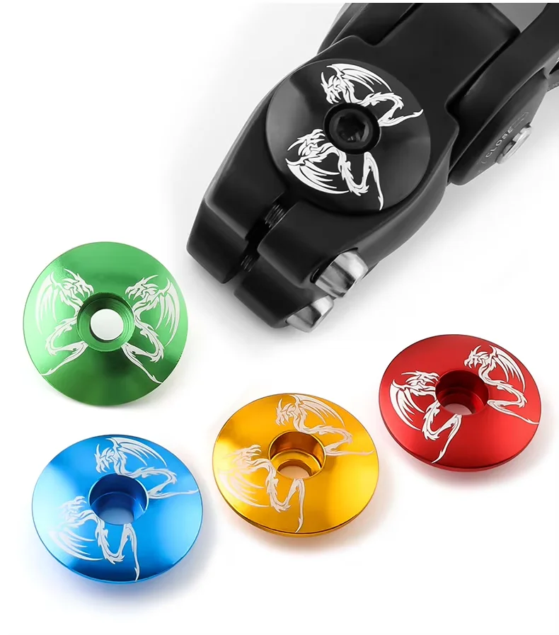 Bicycle Stem Cap Ultra-ligh Aluminium alloy MTB Road Folding Bicycle Headset Cap For 28.6 mm Front Fork