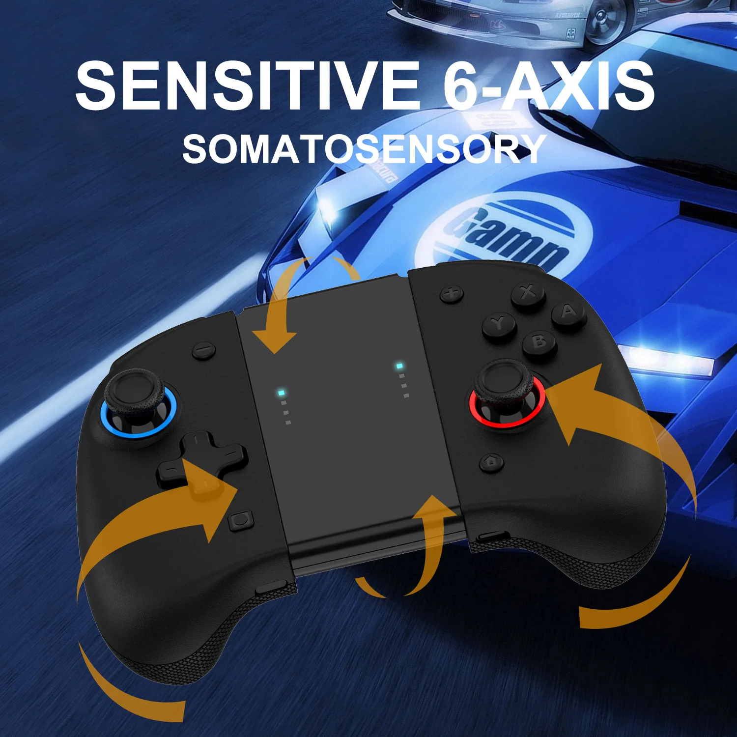 Wireless NS Switch Pro Controller with Programmable Button RGB Light Wake-up Function for Jaypad Switch