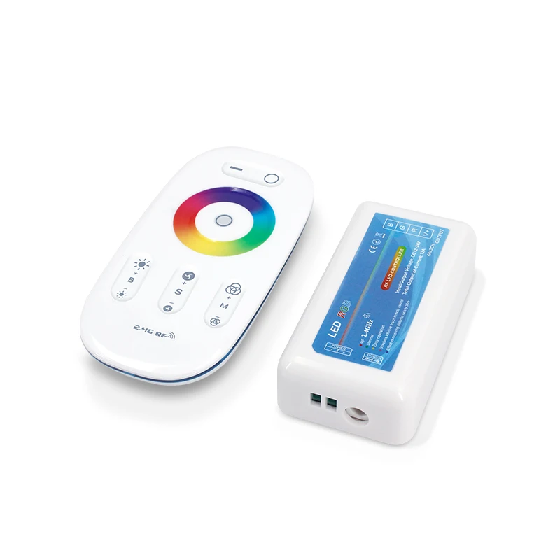 High quality 3CH 4CH 2.4GHZ RF Touch RGB RGBW PWM Control Wireless Touch Remote 2.4 RGB RGBW LED Controller