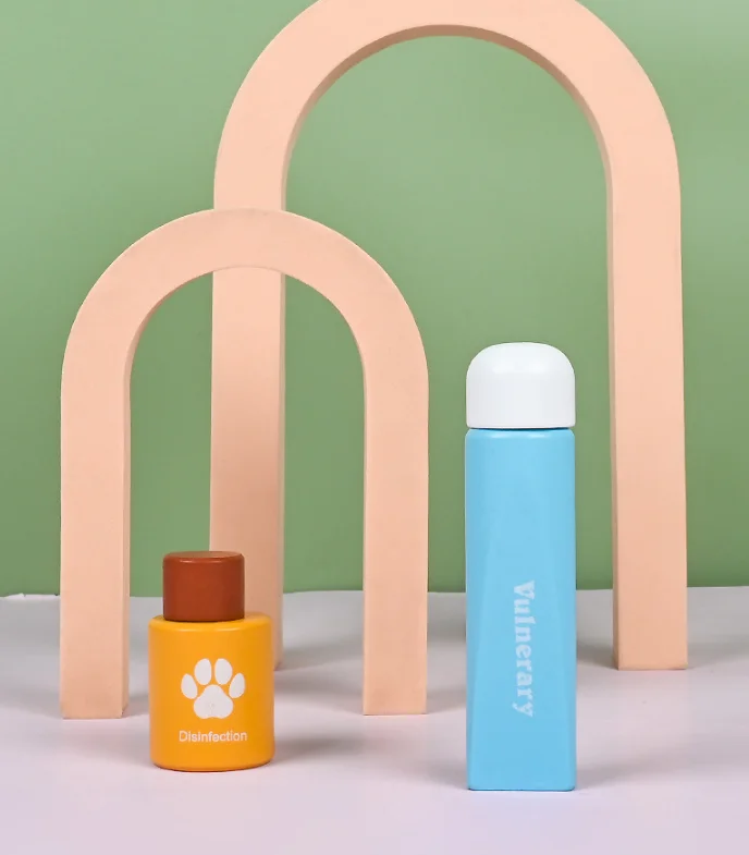 New Wooden Toys Pretend Play Doctor Kit Toys Early Educational Wooden Toys  Doctor Pretend Play Kit for pets