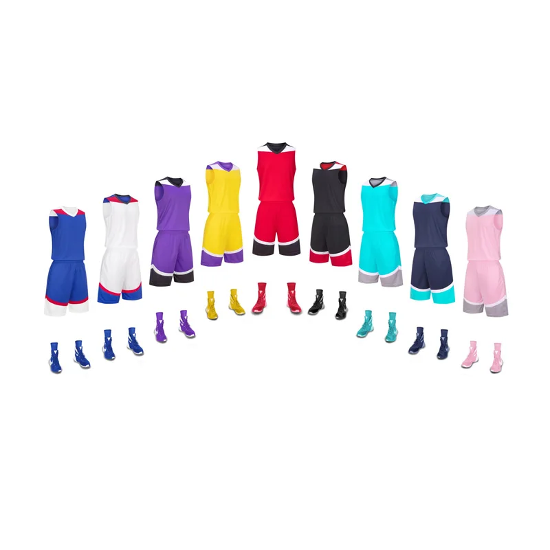 Custom Sublimation Reversible Basketball Jersey Factory Price Breathable Cheap Basketball Reversible Jerseys Basketball Wear