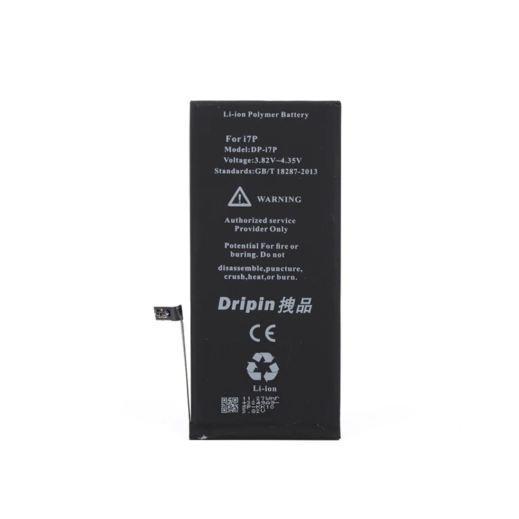 New Cycle Times over 500 Times 3400mAh Digital Mobile Phone Battery Pack Rechargeable Phone Battery for Iphone 7P