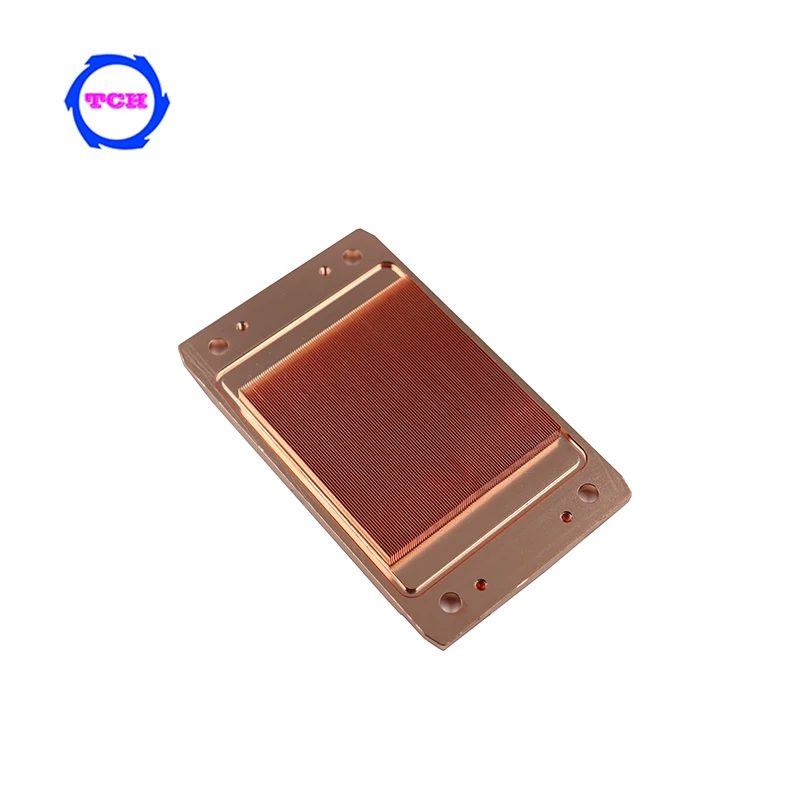 Manufacturer thermo heatsinks 40x40 heat sink CNC skived fin copper skive heatsink custom