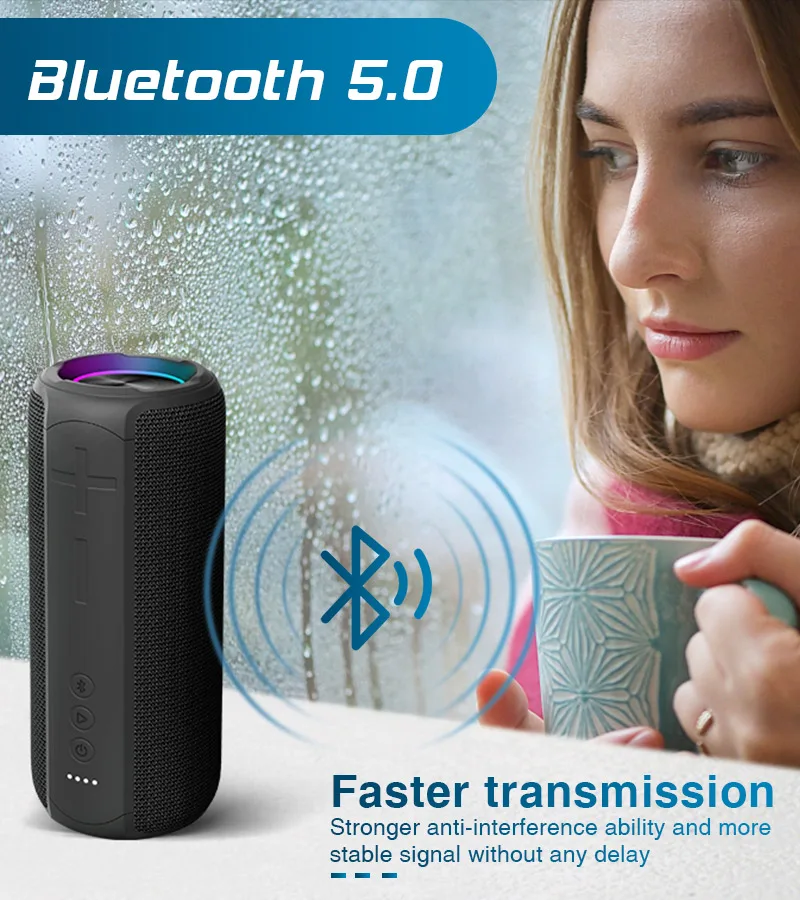 2022 Высококачественная Водонепроницаемая Bluetooth-колонка беспроводная стереоколонка премиум-класса портативная Bluetooth-Колонка для
