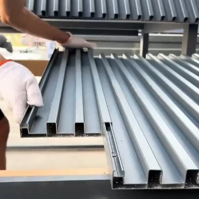 Factory wholesale Waterproof Aluminum alloy Profiles Roof Insulated Drainage Without Leakage Great Wall Tile