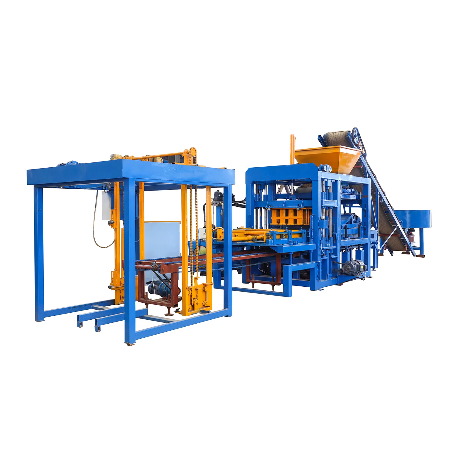 Customized Qt4-15 Automatic Hydraulic Concrete Block Making Machine Hollow Blocks Brick Machine