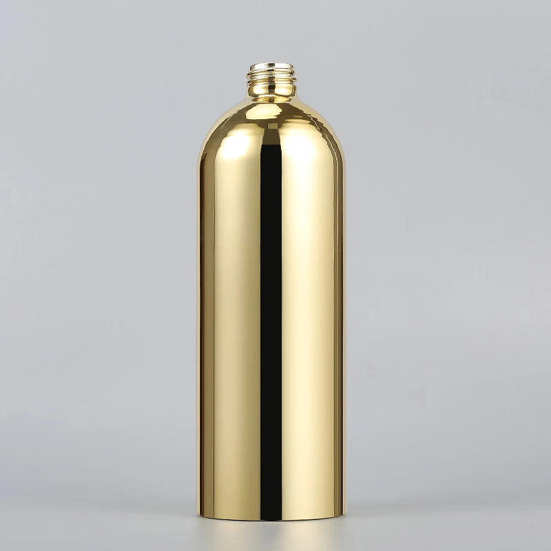 Hot Selling Custom Cosmetic Shampoo Body Wash Packaging With Pump No Plastic Recycling Eco Friendly Aluminum Bottle