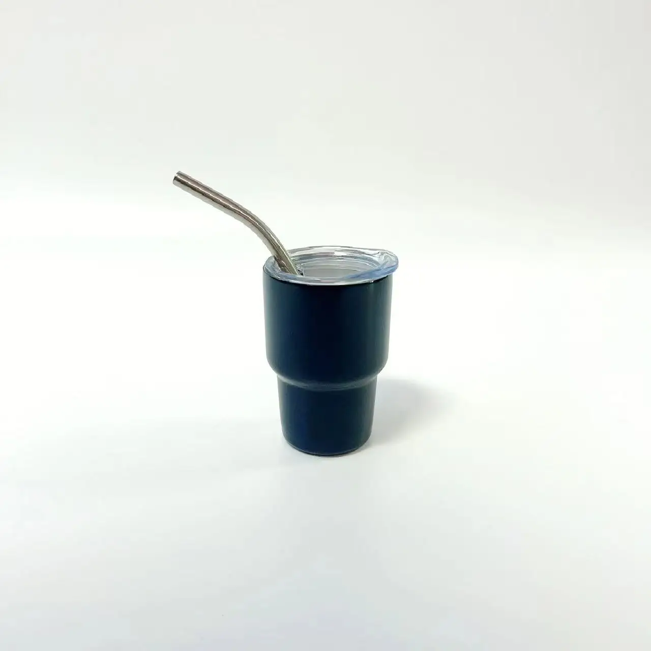 304 Stainless Steel Magic 2oz Mood Food Grade Solid Color Plastic Cold Water Colorful Glitter Cup With Lid And Straw