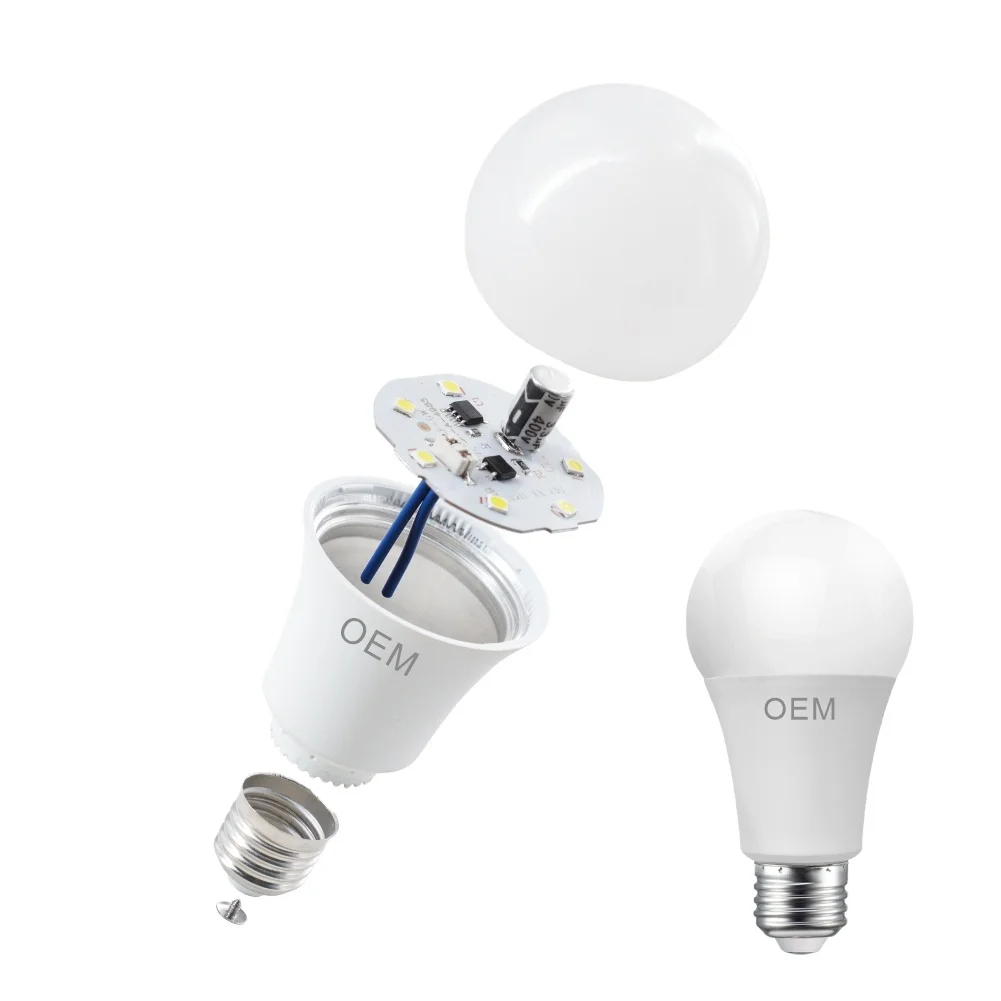 Raw Material of 9w Bulb China wholesale easy-produce A19 Led Light Bulb Part 3 5 7 9 12 Watt Raw Materials For Led Bulbs