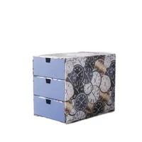 Unique design school desktop stationery storage box 3 layer drawers office desk organizer