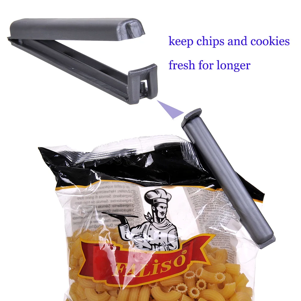 3 different size plastic food snack sealing clip plastic reusable bag pouch sealing clips for plastic food bags