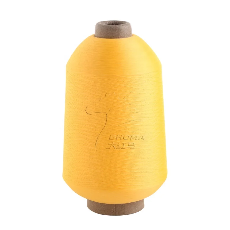 Yarn supplier Dhoma high elastic polyester stretch yarn DTY 75d-200d nim twisted yarn polyester for knitting weaving