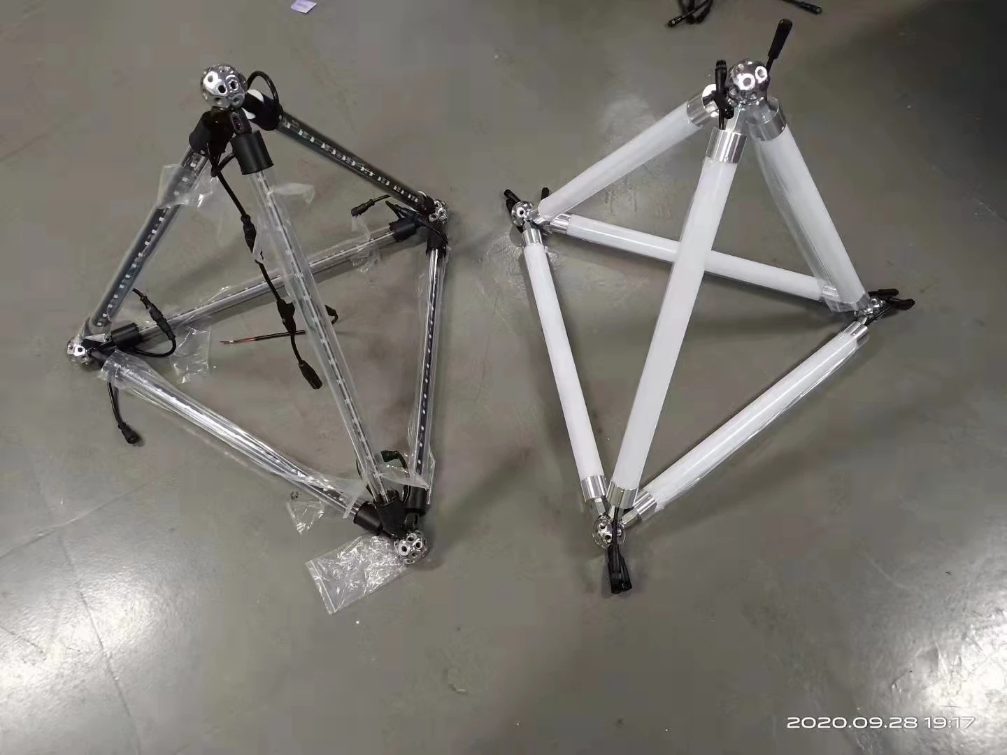 360 degree disco rain meteor dmx rgb led tube Matrix dmx 3D vertical pixel tube