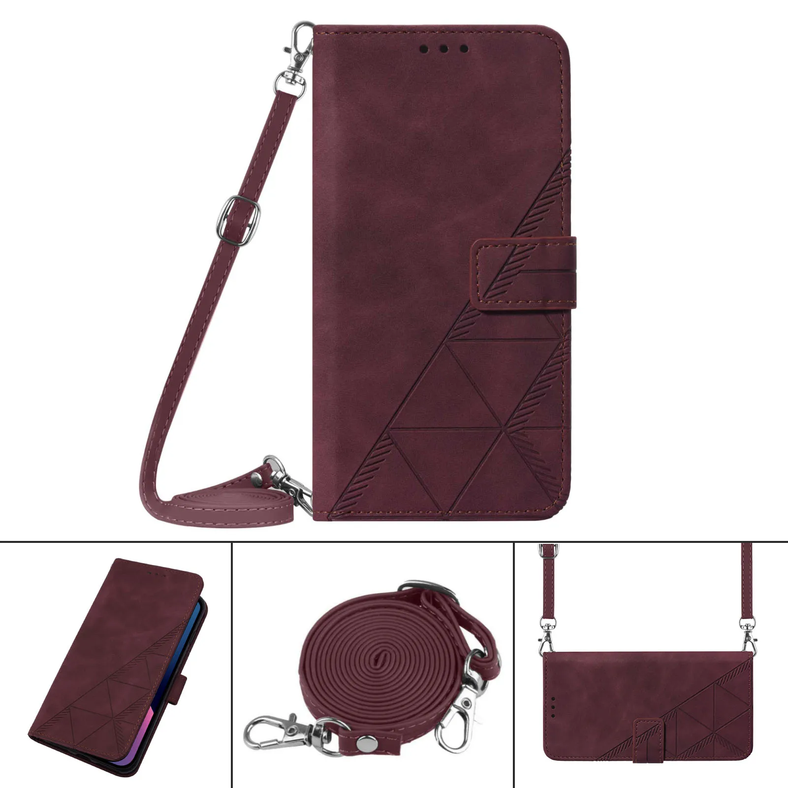 Case Pu Leather Lanyard Phone Cases 2021 Luxury Multifunction Card Slots Wallet Mobile Back Cover For Infinix Hot 10 Lite