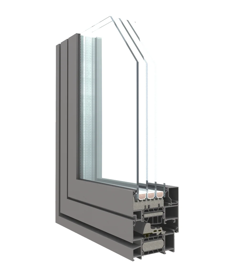 Frame Double&triple Tempered Glass Tilt and Turn Aluminium Windows Soundproof Aluminum Alloy Casement Window for Home Modern