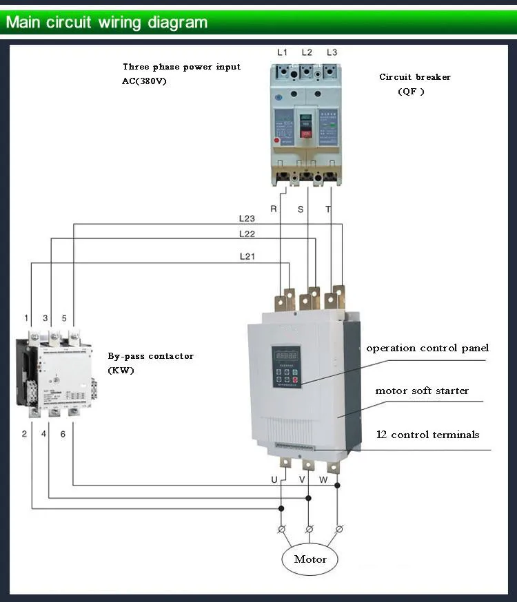 SHUYI 75KW bypass type soft starter