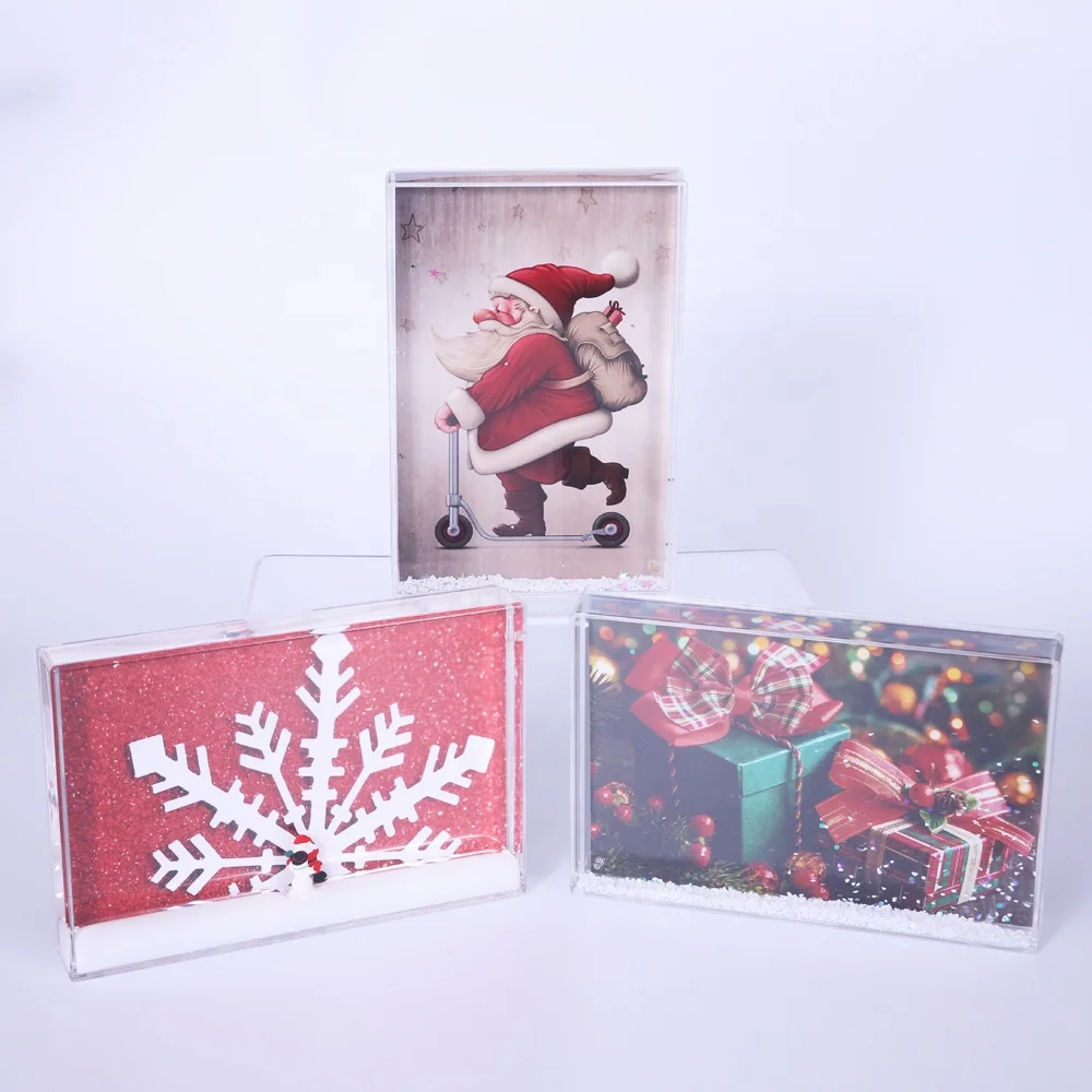 Лидер продаж 2021 рождественский подарок забавная фоторамка акриловые рамки для фотографий онлайн