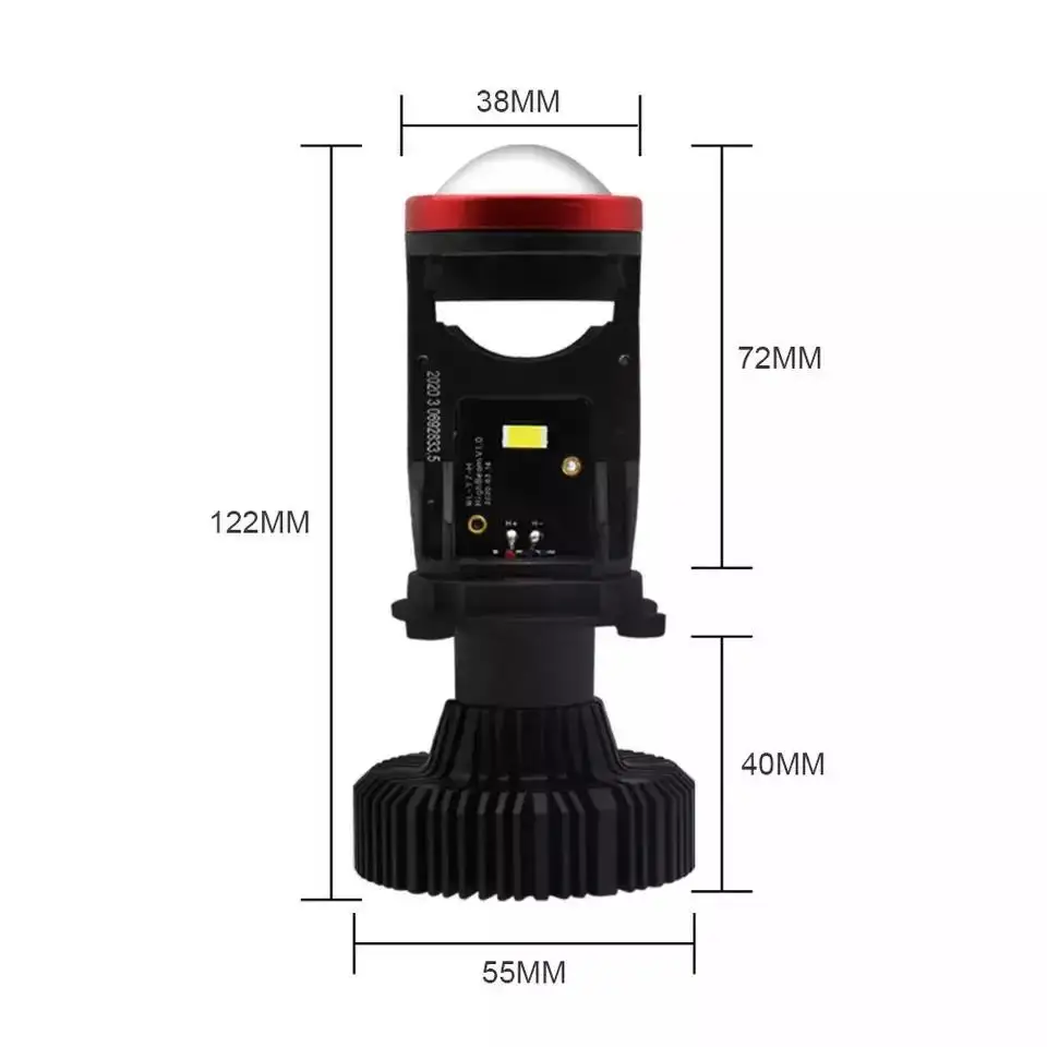 Wholesale H4 Led Headlight Projector Y6D Y7D Car Headlight Bulbs 35w High Low Beam Auto Lamp H4 Projector Bi Led