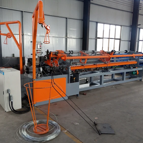 Fully automatic rhombus net machine school playground fence net machine double spiral wire hook machine