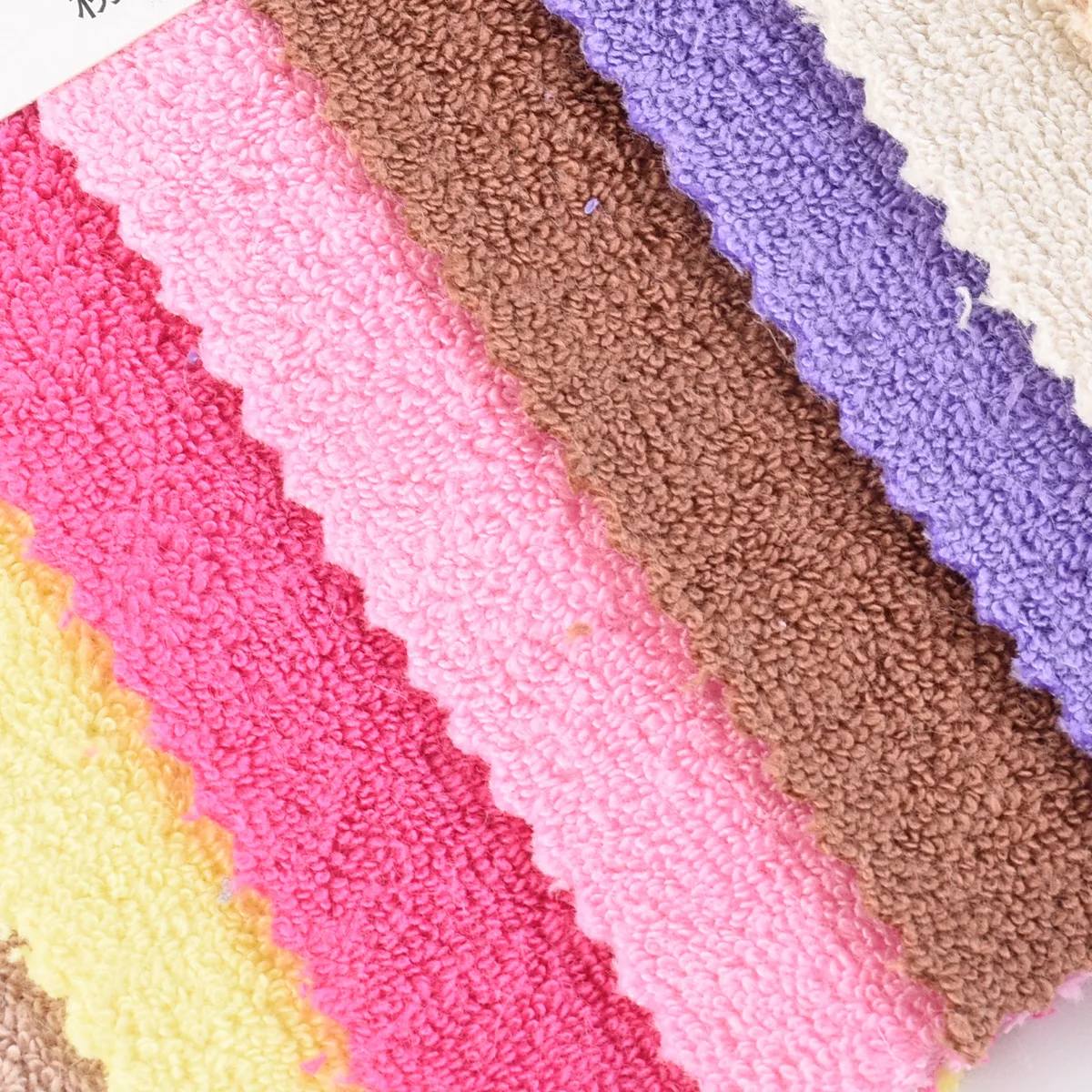 Microfiber Cleaning Terry Cloth Towel Fabric Wholesale Textile Absorbent High Quality Overall fabric Customized Color Size GSM