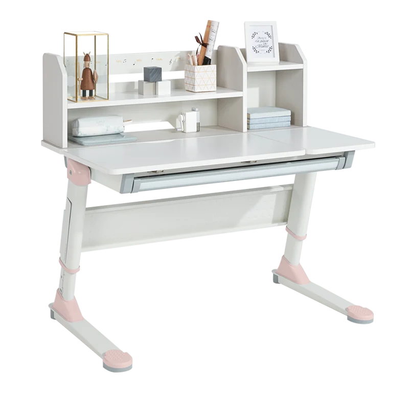 2M2KIDS Modern Study Desk Child Adjustable Table for Study Ergonomic Solid Wood Kid Desk Study Adjust Bedroom Furniture