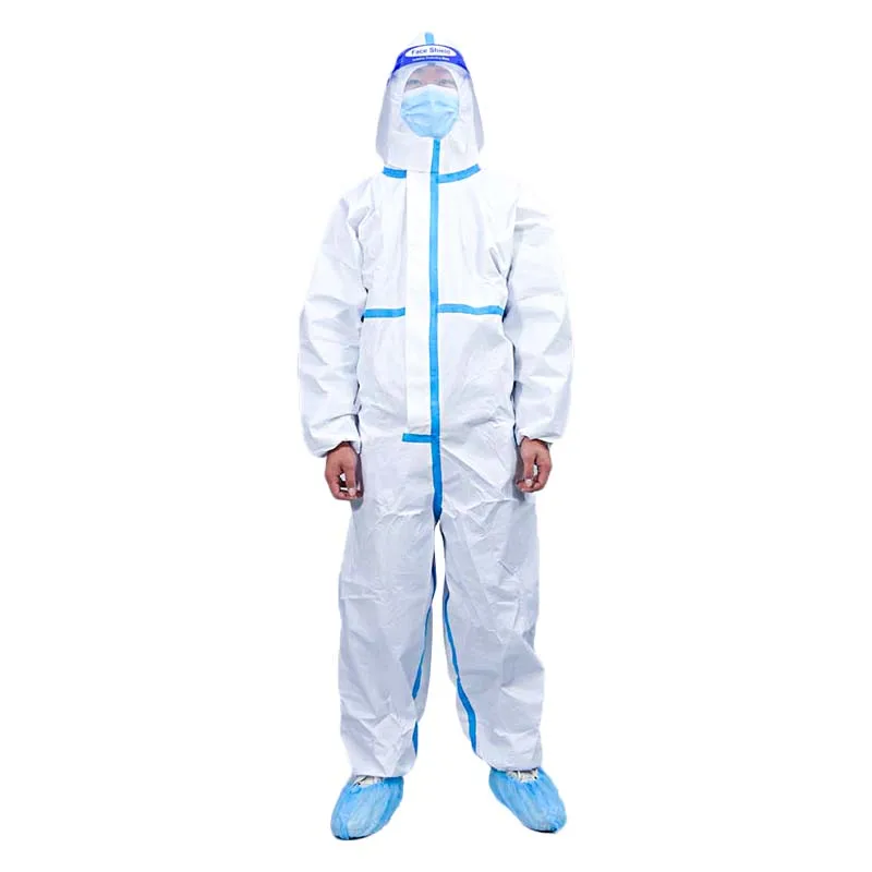 ppes disposable coverall non woven protective safety suit type 6 disposable coveralls en 13034 protective