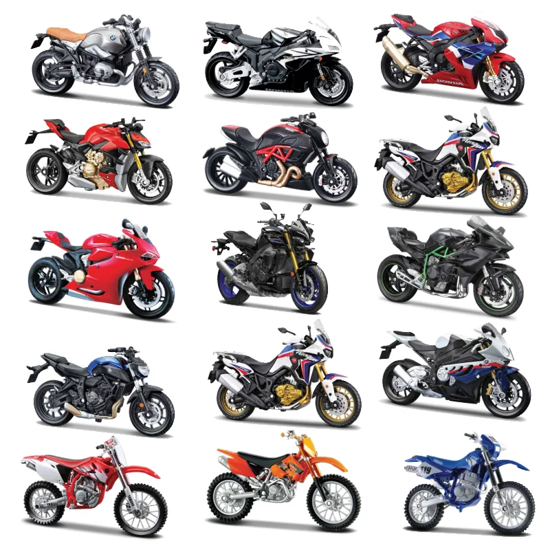 Maisto 1:18 Модель мотоцикла KAWASAKI H2R ZX-10R, Ducati1199 YAMAHA MT10 CBR600RR 1000RRl, модель мотоцикла, игрушка